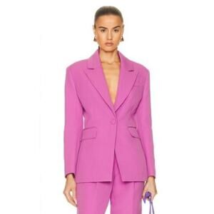 Aknvas Womens Size 4  Blazer Jacket Taylor Orchid Pink Fuchsia Corpcore Barbie